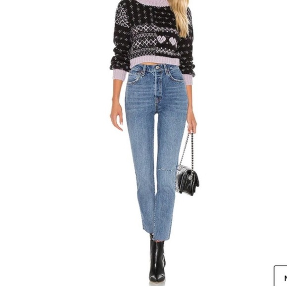 Free People We The Free Stella Skinny Jean Rip & Repair Raw Hem 29 - Picture 1 of 8